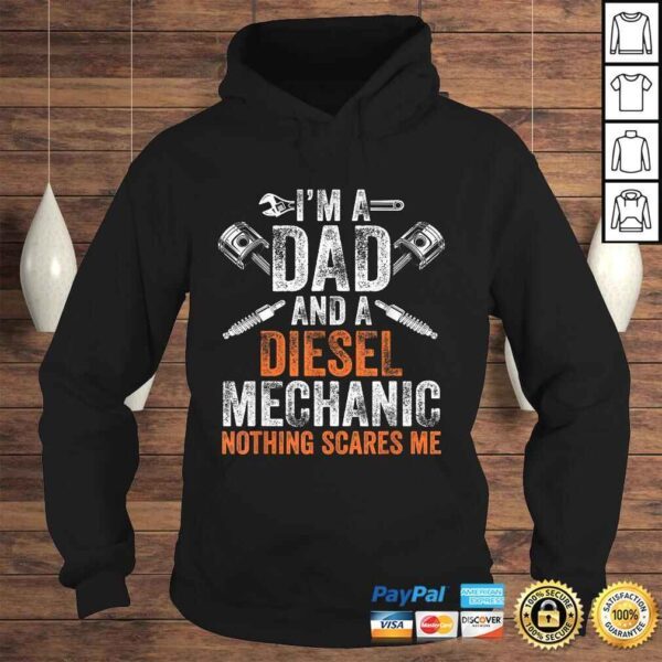 Gift For Men Father's Day Halloween - Diesel Mechanic Dad T-shirt - Image 4