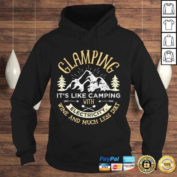 Glamping Definition Shirt Glamper Women Wine Funny Camping - Image 4