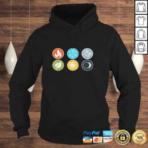 Hoodie Gloomhaven Elements Symbol Fire Ice Air Earth Light Dark Pullover Hoodie 1