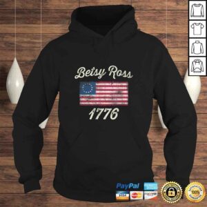 Hoodie God Bless America Betsy Ross Flag 1776 Vintage Shirt