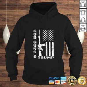 Hoodie God Guns And Trump Shirt 2nd Amendment Flag AR15 TShirt 1