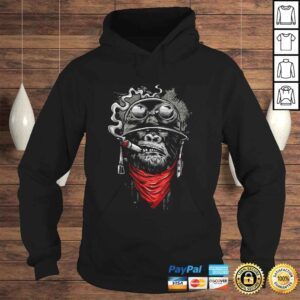 Hoodie Gorilla Smoking A Cigar Shirt Cool Powerful Animal Shirt