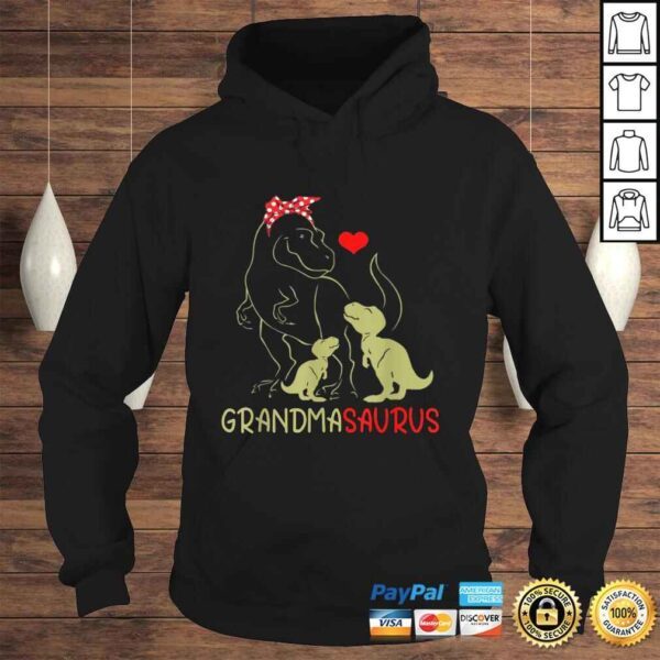 Grandmasaurus Shirt T Rex Grandma Saurus Dinosaur Women Mo - Image 4