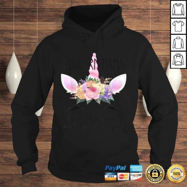 Grandmothers Birthday Gift Shirt for Grandma Unicorn Nana - Image 4