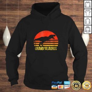 Hoodie Grandpasaurus Shirt Retro Vintage Sunset Dinosaur Gift