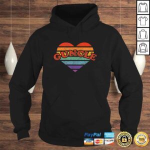 Hoodie Guncle Retro Rainbow Heart 80s Whimsy LGBTQ Pride TShirt