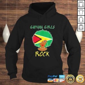 Hoodie Guyana Flag Girls Rock Shirt Guyana women Tee gift