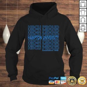 Hoodie HBCU Proud Hampton Thank You Pattern Shirt