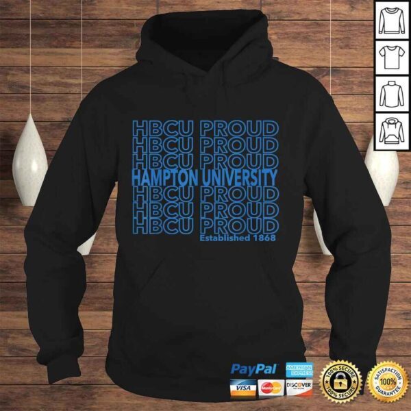 HBCU Proud Hampton Thank You Pattern Shirt - Image 4