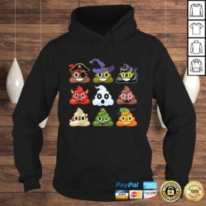 Hoodie Halloween Poop Emojis Funny Shirt