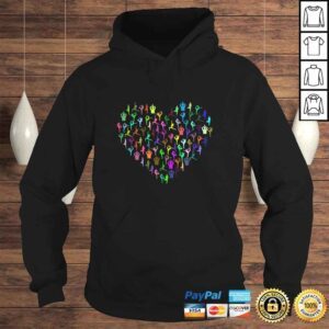 Hoodie Heart made up of YOGA Positions A great yoga TShirt