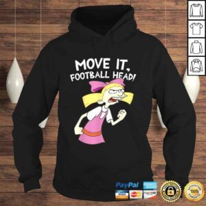 Hoodie Hey Arnold Helga Move It Football Head Graphic TShirt