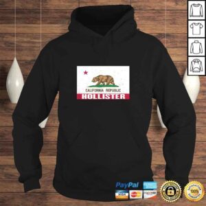 Hoodie Hollister California Distressed CA Republic Flag VNeck TShirt