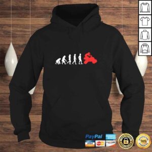 Hoodie Human Evolution Quad Vehicle ATV Biker Rider TShirt