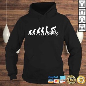 Hoodie Human Mountain Biking Evolution Bike MTB Biker Rider Shirt