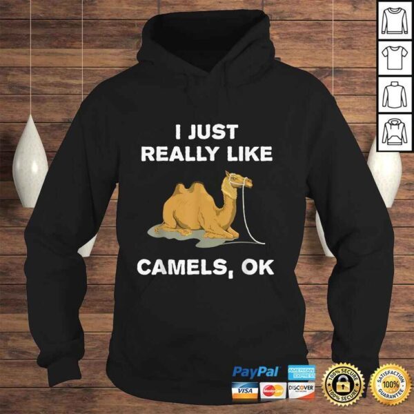 I Just Really Like Camels OK Funny Camel V-Neck T-Shirt - Image 4