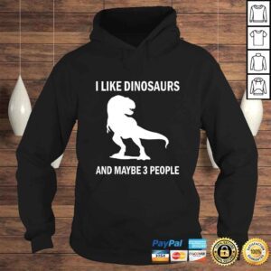 Hoodie I Like Dinosaurs Funny TRex Dino Lover Sarcastic Gift Shirt