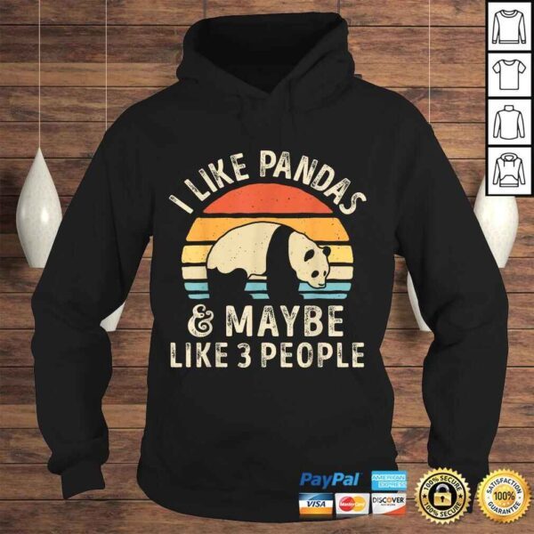 I Like Pandas And Maybe Like 3 People Panda Bear Lover Gift Top - Image 4