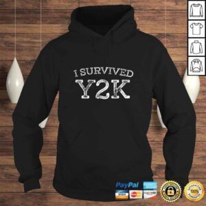 Hoodie I Survived Y2K Survivor Year 2000 Funny Graphic TShirt