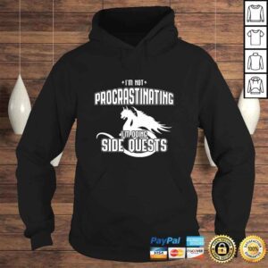 Hoodie Im Not Procrastinating Im Doing Side Quests Retro Gamer Tee Shirt