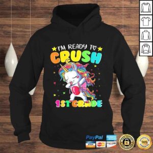 Hoodie Im Ready To Crush 1st Grade Shirt Dabbing Unicorn Kids