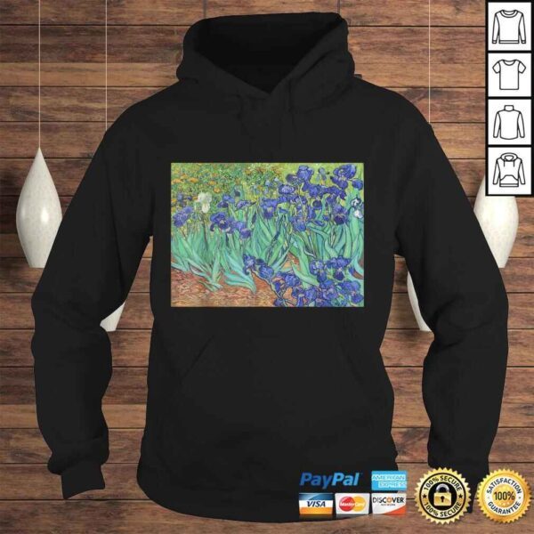 Irises Vincent van Gogh PostImpressionism Art Painting Tee Shirt - Image 4