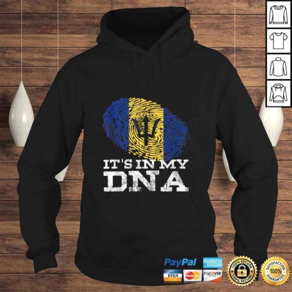 It's In My DNA Barbados Cool Barbadian Gifts Afro Bajan Flag Shirt - Image 4