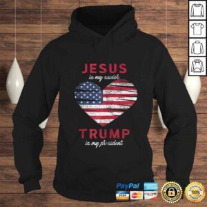 Hoodie Jesus Is My Savior Trump Is My President Donald Trump Zip Hoodie