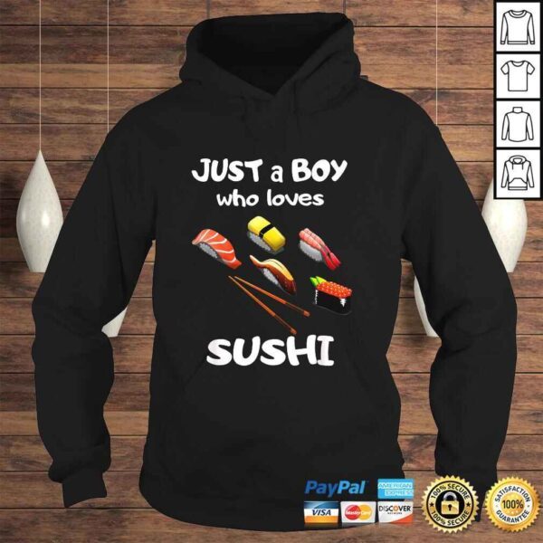 Just A Boy Who Loves Sushi Shirt - Boy Toddler Sushi Lover TShirt - Image 4