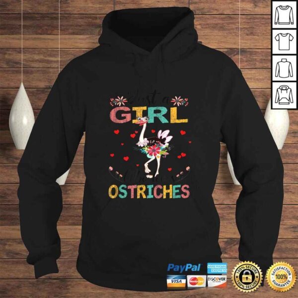 Just A Girl Who Loves Ostriches Cute Tee T-Shirt - Image 4