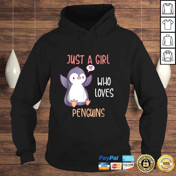 Just A Girl Who Loves Penguins Shirt, Funny Penguins TShirt - Image 4