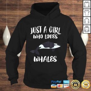 Hoodie Just A Girl Who Loves Whales Shirt Ocean Killer Whale Gift