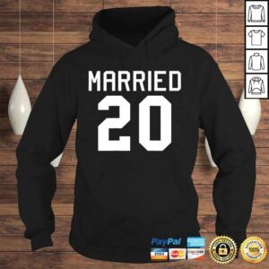 Hoodie Just Married 2020 Matching Couples Honeymoon Anniversary TShirt Gift