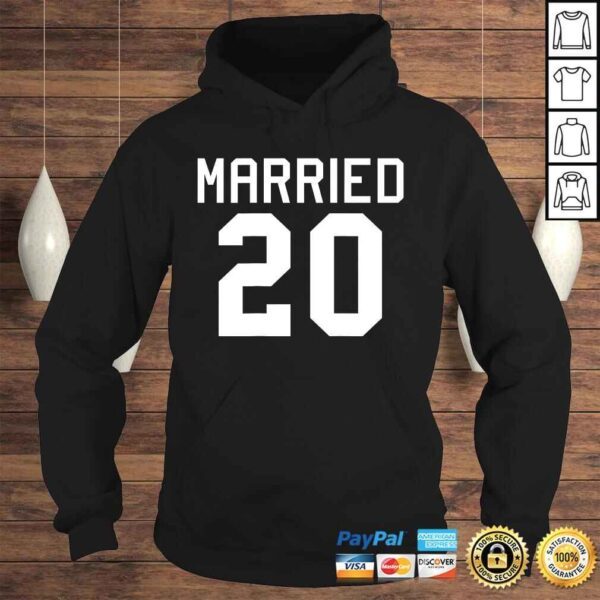 Just Married 2020 Matching Couples Honeymoon Anniversary TShirt Gift - Image 4