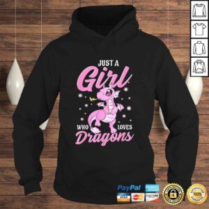 Hoodie Just a Girl Who Loves Dragons Funny TShirt Gift