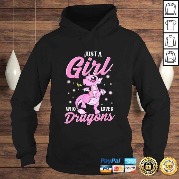 Just a Girl Who Loves Dragons Funny TShirt Gift - Image 4