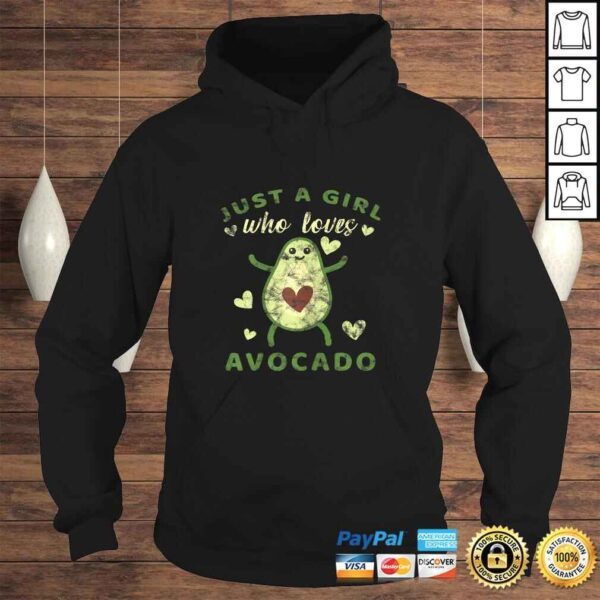 Just a Girl who Loves Avocado Funny Guacamole Vegan Shirt - Image 4