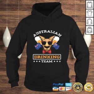 Hoodie Kangaroo Australian Drinking Team Beer Drinker Australia Tee Shirt