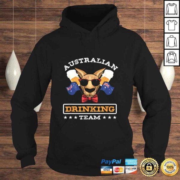 Kangaroo Australian Drinking Team Beer Drinker Australia Tee Shirt - Image 4