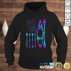 Hoodie Kayaking American Flag Kayak girl TShirt