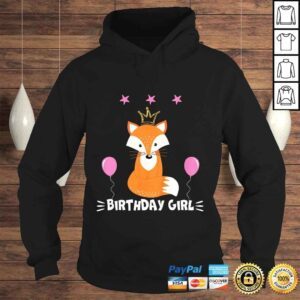 Hoodie Kids Birthday Girl Party Animal shirt Cool Cute Fox Shirt