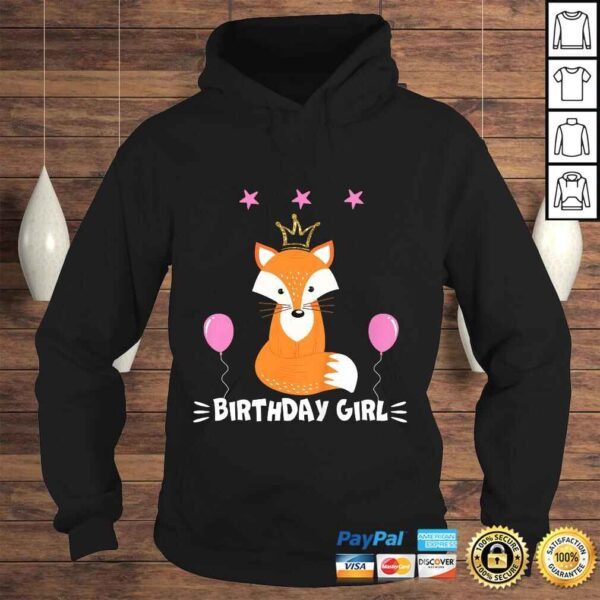 Kids Birthday Girl Party Animal shirt Cool Cute Fox Shirt - Image 4