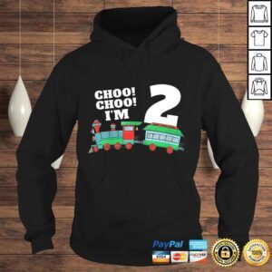 Hoodie Kids Im Two Train 2nd Birthday Shirt Boy Toddler 2 Train Gift