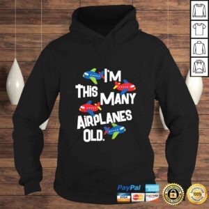 Hoodie Kids Kids Fourth Airplane Birthday Shirt 4 Years Old Party Tee