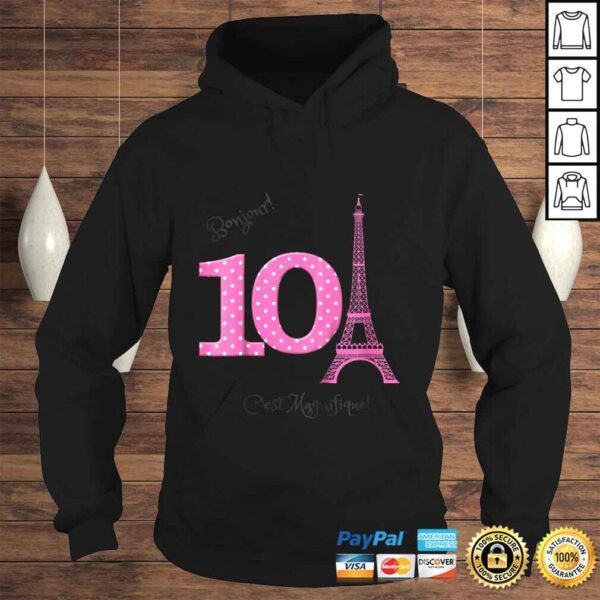 Kids Paris Theme 10th Birthday Gift Top - Image 4