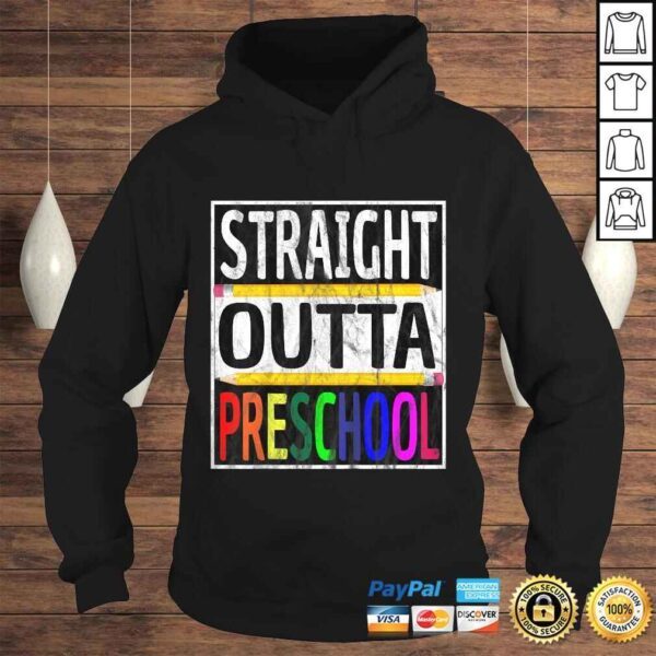 Kids Straight Outta Preschool Shirt Graduation Gift - Image 4