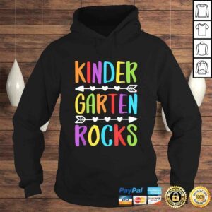 Hoodie Kindergarten Rocks Shirt Back To School Teacher VNeck TShirt