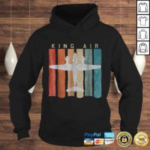 Hoodie King Air Airplane Retro Vintage Airplane PiloShirt