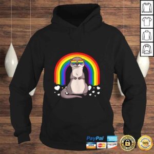 Hoodie LGBT Otter Gay Pride Rainbow LGBTQ Cute Gift Gift TShirt