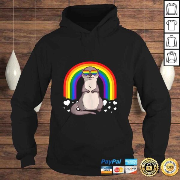 LGBT Otter Gay Pride Rainbow LGBTQ Cute Gift Gift TShirt - Image 4